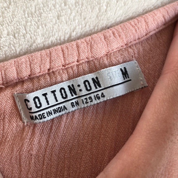 Cotton On Pink Off the Shoulder Romper - Picture 4 of 6